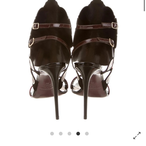 Nicholas Kirkwood Pop Art Patent Leather Abstract Multicolor Stiletto Sandals - Picture 5 of 11